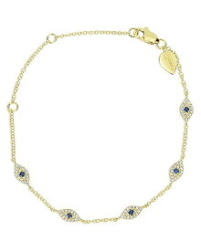 【送料無料】 メイラティ レディース ブレスレット・バングル・アンクレット アクセサリー 14K Yellow Gold Diamond & Blue Sapphire Evil Eye Bracelet Blue/Gold