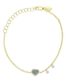 【送料無料】 メイラティ レディース ブレスレット・バングル・アンクレット アクセサリー 14K Yellow Gold Mini Opal & Diamond Heart Bracelet Blue/Gold