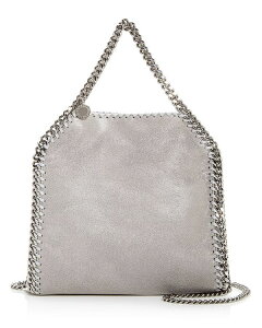 �X�e���}�b�J�[�g�j�[ ���f�B�[�X �o�b�O �g�[�g�o�b�O �~�j Stella McCartney Falabella Fold-Over Mini Tote Light Gray/Silver �O���[