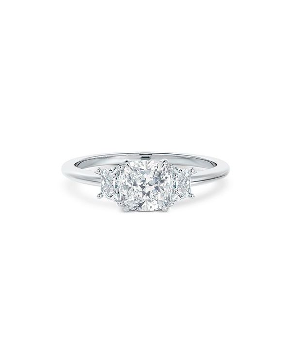 【限定価格セール！】 フォーエバーマーク レディース リング アクセサリー Micaela's Three Stone Engagement Ring in Platinum, 1.40 ct. Platinum