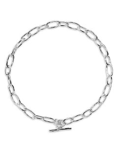 Cb|X^ fB[X ANZT[ lbNXE`[J[Ey_ggbv [X IPPOLITA Sterling Silver 925 Classico Faceted Oval Link Necklace 19" Silver Vo[