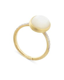 【送料無料】 マルコ ビチェゴ レディース リング アクセサリー 18K Yellow Gold Siviglia Mother of Pearl & Diamond Ring White/Gold