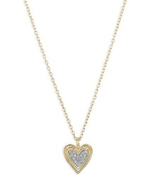 【送料無料】 アディナ レイター レディース ネックレス・チョーカー・ペンダントトップ アクセサリー 14K Yellow Gold Make Your Move Diamond Cluster Heart Pendant Necklace, 17-18" Gold/White