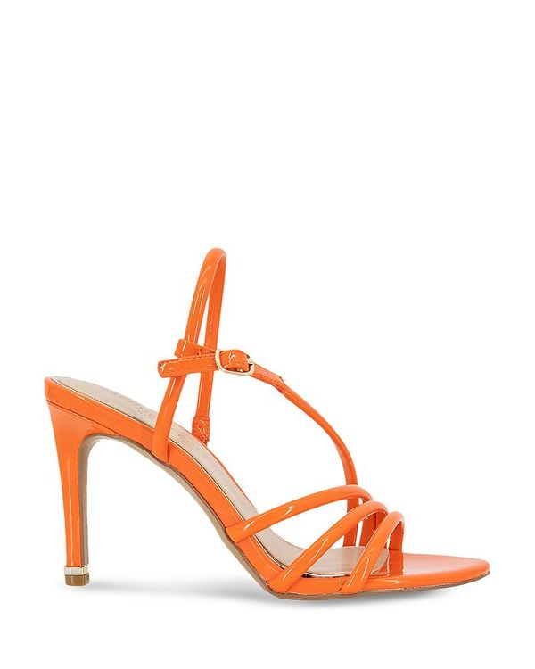 ケネスコール レディース サンダル シューズ Women's Baxley Strappy High Heel Sandals Orange  Patent レディース靴