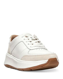 【送料無料】 フィットフロップ レディース スニーカー シューズ Women's F-Mode Lace Up Low Top Platform Sneakers Urban White