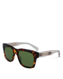 【送料無料】 フェラガモ レディース サングラス・アイウェア アクセサリー Classic Logo Flat Rectangular Sunglasses, 56mm Tortoise/Green Solid