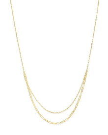 【送料無料】 ムーン & メドウ レディース ネックレス・チョーカー・ペンダントトップ アクセサリー 14K Yellow Gold Paperclip Necklace, 18" Gold