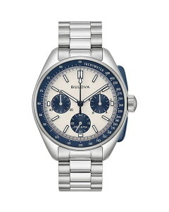 �u���o ���f�B�[�X �A�N�Z�T���[ �r���v Bulova Archive Lunar Pilot Chronograph Gift Set 43.5mm White/Silver �z���C�g