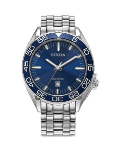 V`Y fB[X ANZT[ rv Blue/Silver Citizen Sport Luxury Watch, 42mm