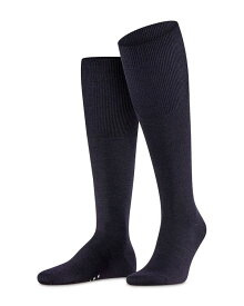 【送料無料】 ファルケ メンズ 靴下 アンダーウェア Airport Merino Wool Blend Knee High Socks Dark Navy