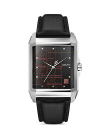 【送料無料】 ブロバ レディース 腕時計 アクセサリー Frank Lloyd Wright December Gifts Watch, 35mm Black