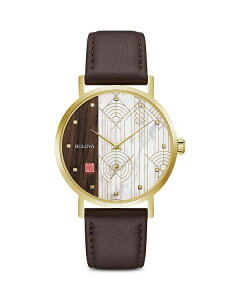 uo fB[X ANZT[ rv Bulova Frank Lloyd Wright April Showers Watch 39mm Multi/Brown uE