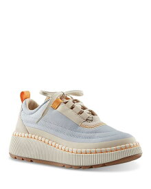 【送料無料】 クーガー レディース スニーカー シューズ Women's Lace Up Platform Wedge Sneakers Fog Blue