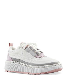 【送料無料】 クーガー レディース スニーカー シューズ Women's Lace Up Platform Wedge Sneakers White/Lavender