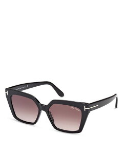 yz gEtH[h fB[X TOXEACEFA ANZT[ Winona Cat Eye Sunglasses, 53mm Black/Pink Gradient