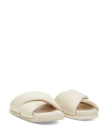 【送料無料】 オールセインツ レディース サンダル シューズ Women's Saki Slip On Crisscross Slide Sandals Chalk White