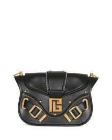 【送料無料】 バルマン レディース ハンドバッグ バッグ Blaze Small Leather Shoulder Bag Black/Gold