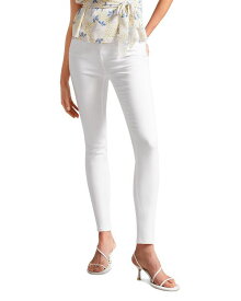 【送料無料】 テッドベーカー レディース デニムパンツ ボトムス Ziarah Mid Rise Skinny Jeans in White White