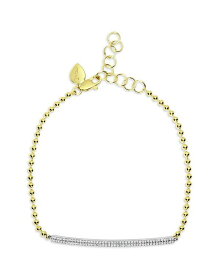【送料無料】 メイラティ レディース ブレスレット・バングル・アンクレット アクセサリー 14K Yellow Gold Diamond Bar Bead Chain Bracelet Gold/White