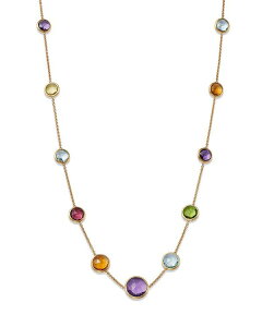 }R r`FS fB[X ANZT[ lbNXE`[J[Ey_ggbv [X Marco Bicego 18K Yellow Gold Jaipur Multi Gemstone Necklace 18" + 1.5" extender Multi/Gold S[h