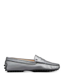 【送料無料】 トッズ レディース パンプス シューズ Women's Slip On City Gommini Loafer Flats Silver