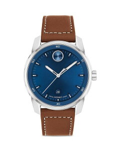 ���o�h ���f�B�[�X �A�N�Z�T���[ �r���v T�V���c Movado Bold Verso Stainless Steel Watch 42mm Blue/Brown �u���[