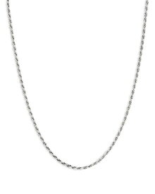 【送料無料】 オールセインツ レディース ネックレス・チョーカー・ペンダントトップ アクセサリー Rope Chain Necklace in Sterling Silver, 20" Silver
