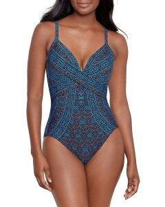 yz ~NX[c fB[X ㉺Zbg  Romani Captivate Printed Underwire One Piece Swimsuit Multi