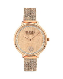 【送料無料】 ヴェルサス ヴェルサーチ レディース 腕時計 アクセサリー La Villette Crystal Watch, 36mm Rose Gold