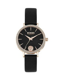 【送料無料】 ヴェルサス ヴェルサーチ レディース 腕時計 アクセサリー Mar Vista Crystal Watch, 34mm Black
