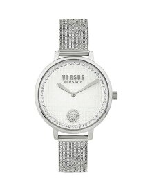 【送料無料】 ヴェルサス ヴェルサーチ レディース 腕時計 アクセサリー La Villette Crystal Watch, 36mm Silver