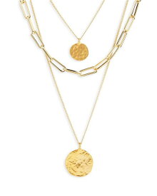【送料無料】 ケネスジェイレーン レディース ネックレス・チョーカー・ペンダントトップ アクセサリー Multi Strand Coin Pendant Necklace, 26" Gold