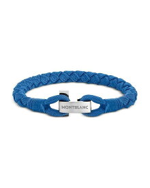 【送料無料】 モンブラン メンズ ブレスレット・バングル・アンクレット アクセサリー Nylon & Stainless Steel Bracelet Blue