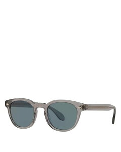 【送料無料】 オリバーピープルズ レディース サングラス・アイウェア アクセサリー Sheldrake Round Sunglasses, 49mm Gray/Blue Solid