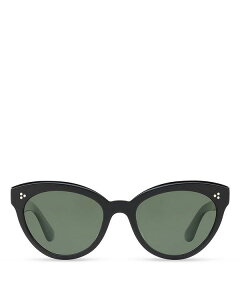 【送料無料】 オリバーピープルズ レディース サングラス・アイウェア アクセサリー Roella Polarized Cat Eye Sunglasses, 55mm Black/G 15 Polarized