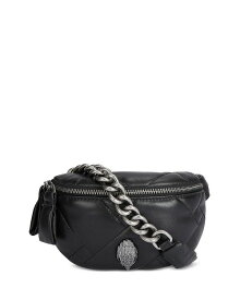 【送料無料】 カートジェイガーロンドン レディース ボディバッグ・ウエストポーチ バッグ Kensington Mini Quilted Leather Belt Bag Black