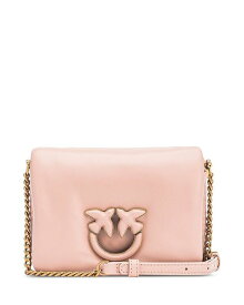 【送料無料】 ピンコ レディース ショルダーバッグ バッグ Love Click Puff Baby Leather Shoulder Bag Pink