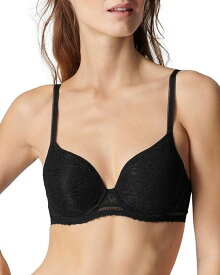 【送料無料】 シモーヌペレール レディース ブラジャー アンダーウェア Comete 3D Plunge Underwire Bra Black