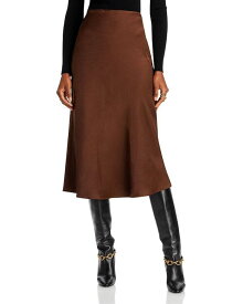 【送料無料】 アクア レディース スカート ボトムス Midi Slip Skirt - 100% Exclusive Chocolate