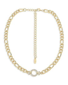 【送料無料】 エティカ レディース ネックレス・チョーカー・ペンダントトップ アクセサリー Eternity Crystal Circle Pave Ring Collar Necklace in 18K Gold Plated, 15.5"-20.5" Gold