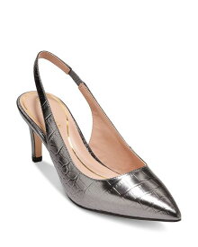 【送料無料】 コールハーン レディース パンプス シューズ Women's Vandam Pointed Toe Slingback High Heel Pumps Dark Silver
