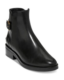 【送料無料】 コールハーン レディース ブーツ・レインブーツ シューズ Women's Hampshire Leather Ankle Boots Black Leather