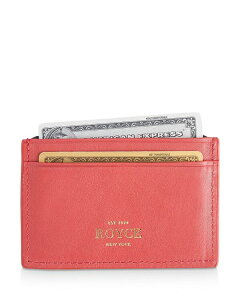 ���C�X ���f�B�[�X �A�N�Z�T���[ ���z ���U�[ ROYCE New York Leather RFID-Blocking Executive Slim Credit Card Case Red ���b�h