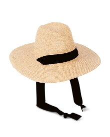 【送料無料】 ハットアタック レディース 帽子 アクセサリー Convertible Continental Straw Hat Tan/Black