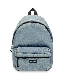 【送料無料】 バレンシアガ メンズ バックパック・リュックサック バッグ Explorer Backpack In Denim Washed Blue