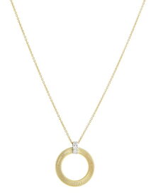 【送料無料】 マルコ ビチェゴ レディース ネックレス・チョーカー・ペンダントトップ アクセサリー 18K White & Yellow Gold Masai Diamond Circle Pendant Necklace 16.5"L White/Gold