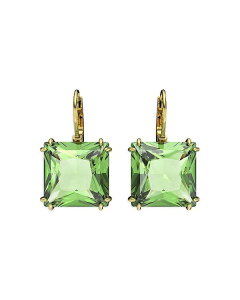 XtXL[ fB[X ANZT[ sAXECO Swarovski Millenia Green Square Crystal Drop Earrings Tone Green/Gold O[