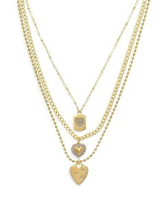 GeBJ fB[X ANZT[ lbNXE`[J[Ey_ggbv [X Ettika Love to Love Three Necklace Set Gold S[h