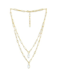 GeBJ fB[X ANZT[ lbNXE`[J[Ey_ggbv [X Ettika Double Layer Crystal Pendant Necklace 18-20" Gold S[h
