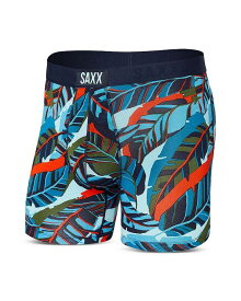 【送料無料】 サックス メンズ ボクサーパンツ アンダーウェア Vibe Pop Jungle Printed Boxer Briefs Blue